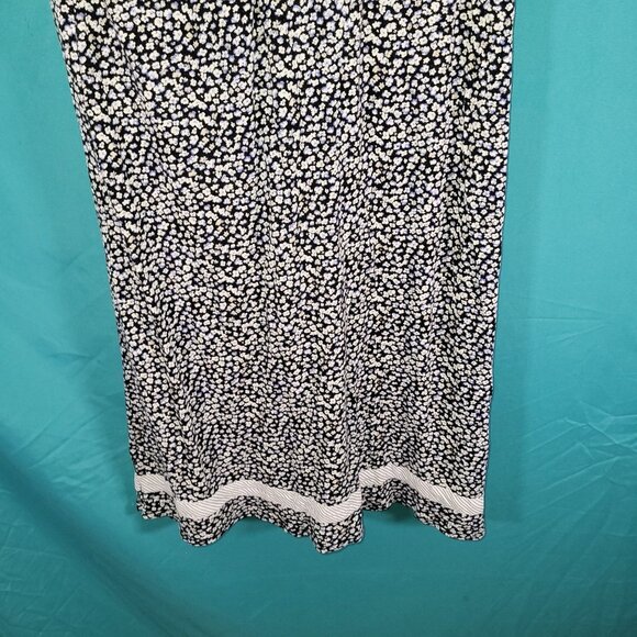 Company Ellen Tracy Womens Floral Midi Dress Black/White Print Size M - Picture 8 of 8